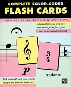 flashcards music